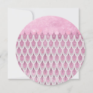 Shiny Pink Glitter Mermaid Fish Scales