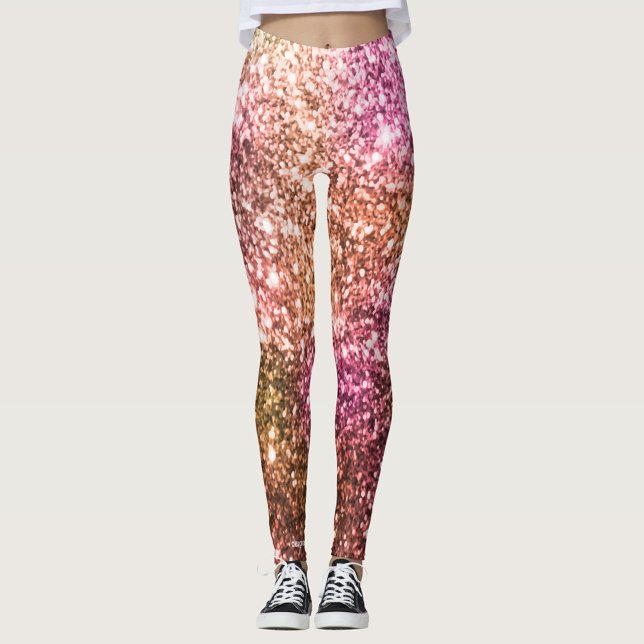 Shiny Pink  Leggings (These leggings won't lose their shape so get comfy and look cool with your own unique pair.)