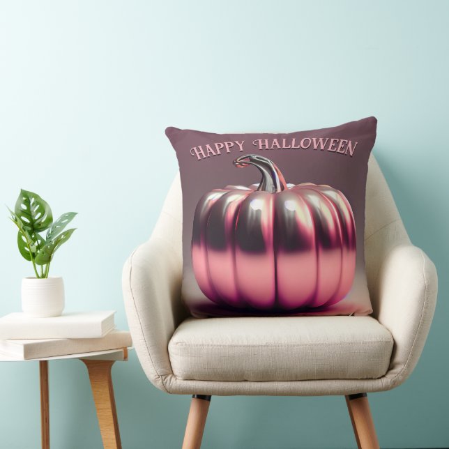 Shiny Pink Pumpkin Cushion (Chair)