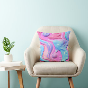 Shiny Plastic Bubble Abstract Cushion