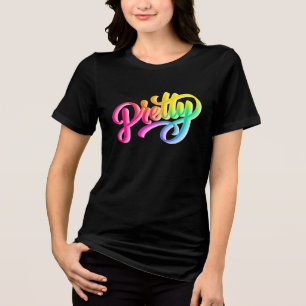 Shiny Pretty Rainbow – Women’s Fashion T‑shirt Tri-Blend Shirt