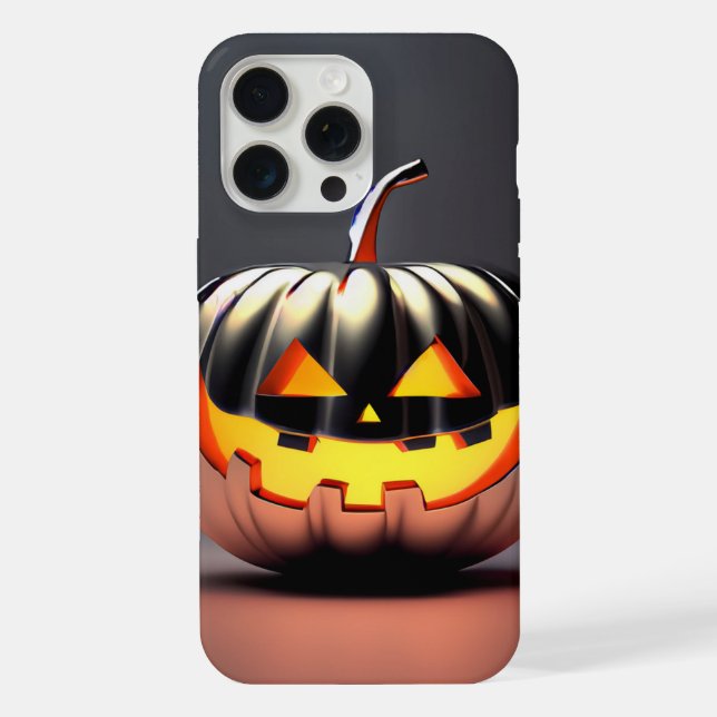 Shiny Pumpkin Halloween iPhone Case (Back)