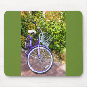 Shiny Purple Bicycle Ready for a Ride Mouse Pad