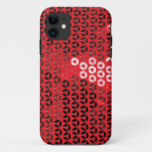 shiny red sequins Case-Mate iPhone case