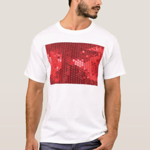 shiny red sequins T-Shirt