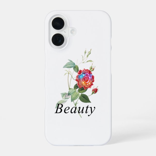 Shiny Rose iPhone 16 Case (Back)