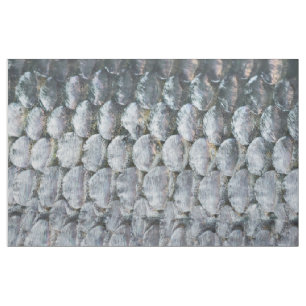 Shiny Salmon Scales Fabric