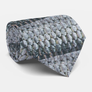 Shiny Salmon Scales Tie