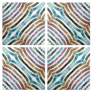 Shiny  Seashell  Scalloped Strips  Tile