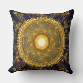 Shiny sparkling mystical pattern cushion