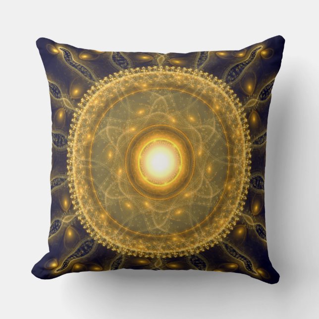 Shiny sparkling mystical pattern cushion (Front)