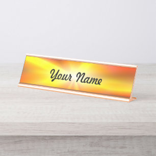 Shiny Star Desk Name Plate