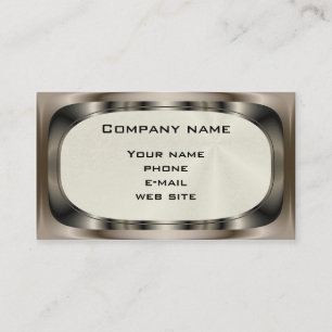 Shiny Steel ~ biz card