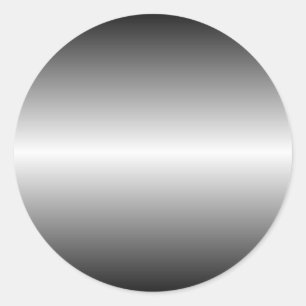 Shiny Steel Round Sticker