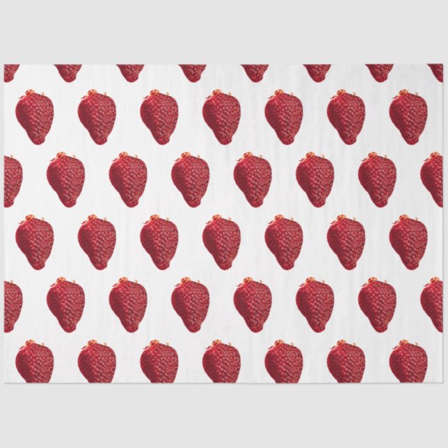 Shiny Strawberry Tissue Paper (Front)