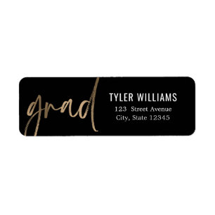 Shiny Strokes EDITABLE COLOR Graduation Address