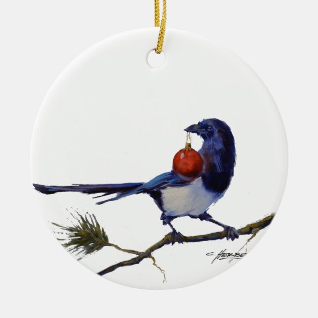 Shiny Things Ceramic Tree Decoration (Front)