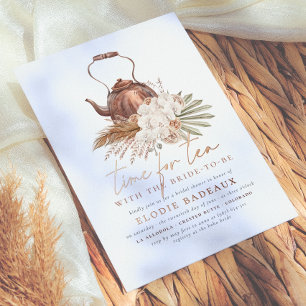 Shiny Time For Tea Boho Terracotta Bridal Shower