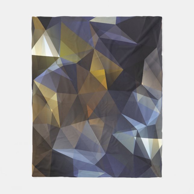 Shiny triangle vintage, diamond texture. fleece blanket (Front)
