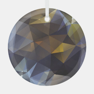 Shiny triangle vintage, diamond texture. glass tree decoration