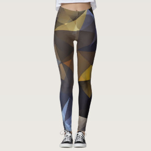 Shiny triangle vintage, diamond texture. leggings