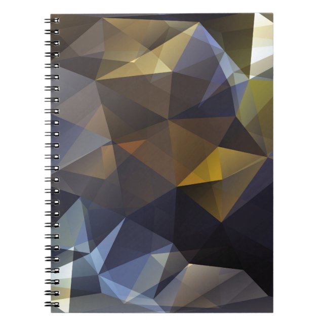Shiny triangle vintage, diamond texture. notebook (Front)