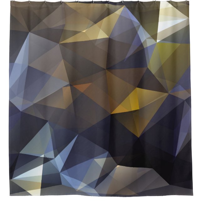 Shiny triangle vintage, diamond texture. shower curtain (Front)