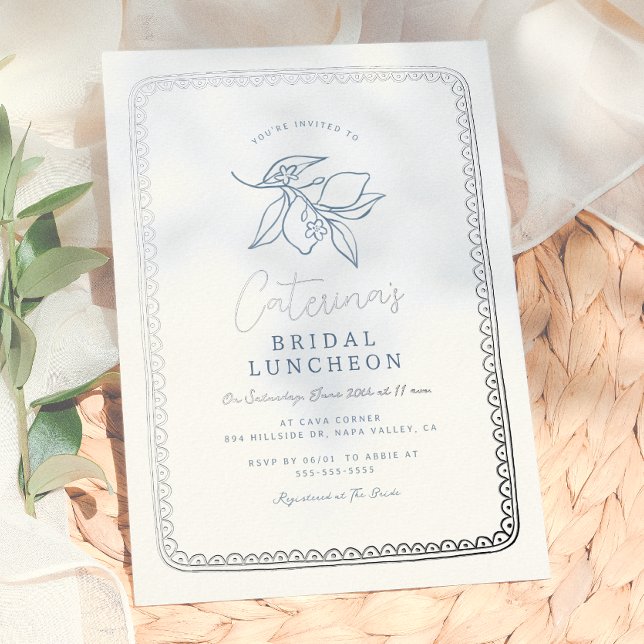 Shiny Whimsical Hand Drawn Lemon Bridal Shower (Creator Uploaded)