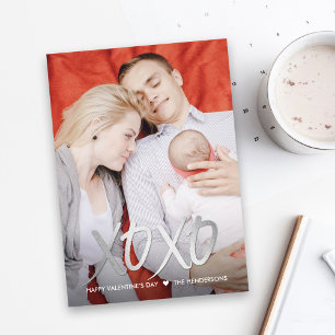 Shiny XOXO Valentine's Day Photo Cards