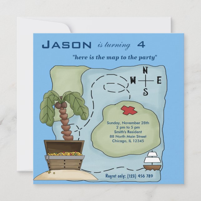 Ship Ahoy Invitation (Front)