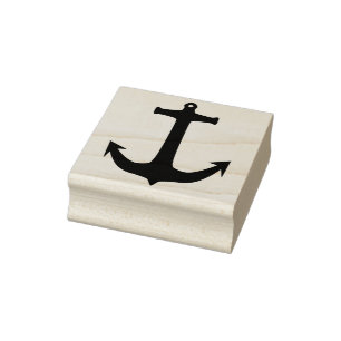 ship anchor art stamp