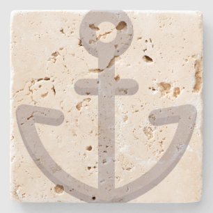 Ship Anchor Stone Coaster