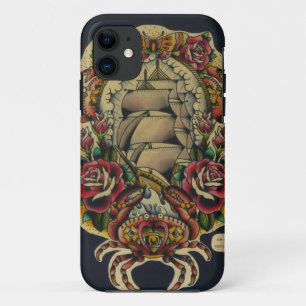 ship and crabs Case-Mate iPhone case