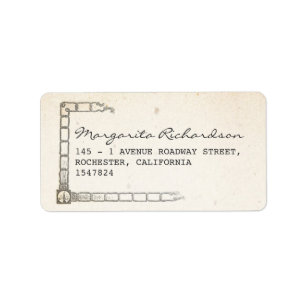 ship and ropes address labels