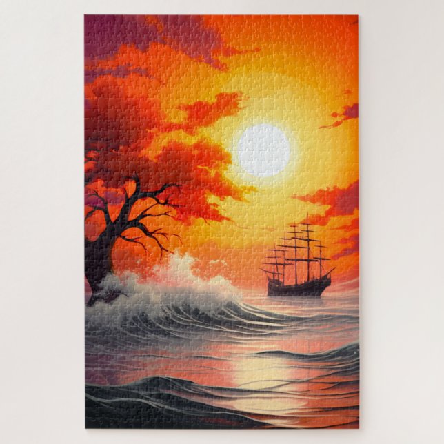 Ship Artwork Jigsaw Puzzle (Vertical)