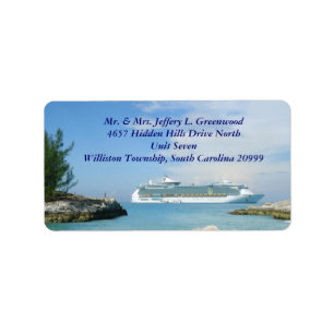 Ship at CocoCay Address Labels