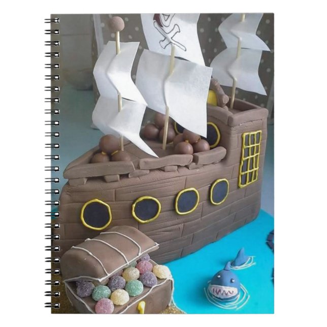 Ship cake 1 spiral notebook (Front)