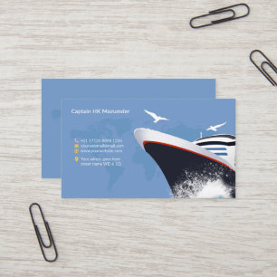 Ship Captain Business Card