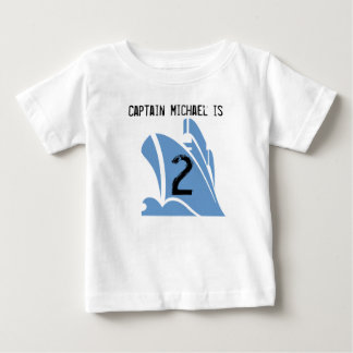Ship Captain Customisable 2nd Birthday Tshirt