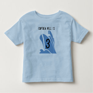 Ship Captain Customisable 3rd Birthday Tshirt