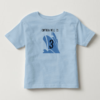 Ship Captain Customisable 3rd Birthday Tshirt