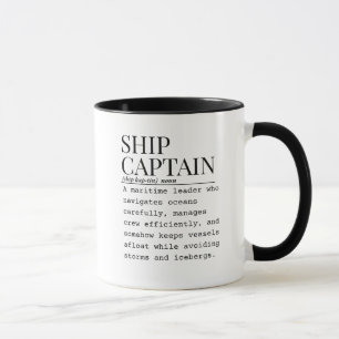 Ship captain mug