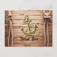 ship dock beach anchor nautical wedding thank you