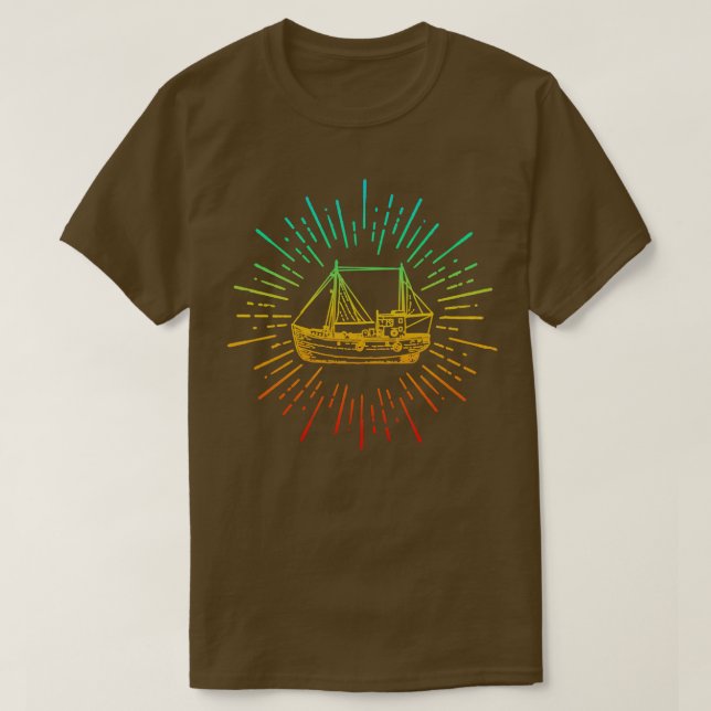 Ship Drawing T-Shirt (Design Front)