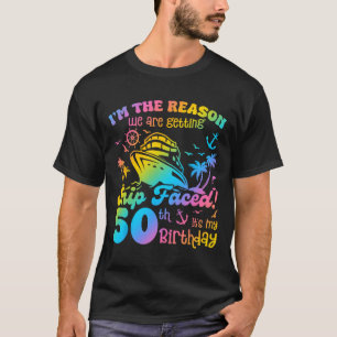 Ship Faced It's My 50th Birthday Cruising Ship Tri T-Shirt