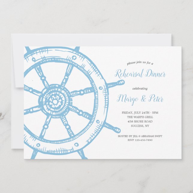 Ship Helm Invitation (Front)