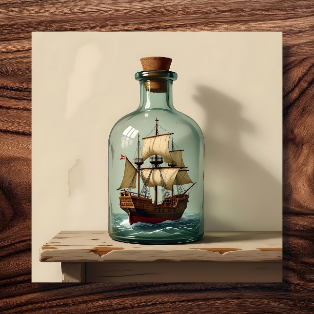 Ship in a Bottle  Canvas Print (Creator Uploaded)