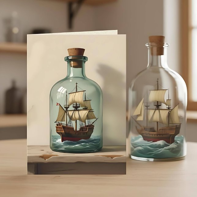 Ship in a Bottle | Happy Birthday Dad Card (Creator Uploaded)