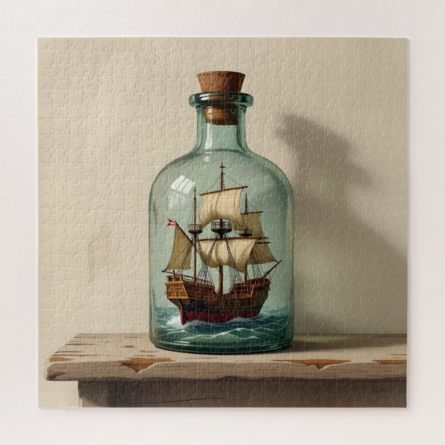 Ship in a Bottle  Jigsaw Puzzle (Vertical)