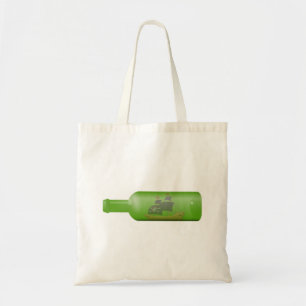 Ship in a bottle tote bag